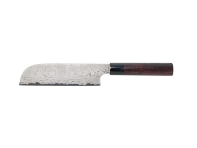 Shiro Kamo Shirogami Damast nóż Kamagata 180 mm