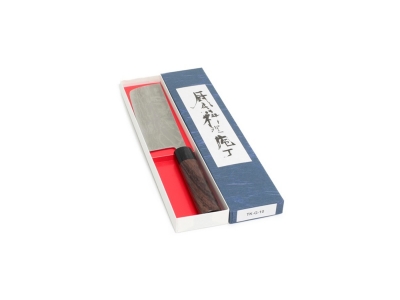Shiro Kamo Shirogami Damast nóż Nakiri 165 mm