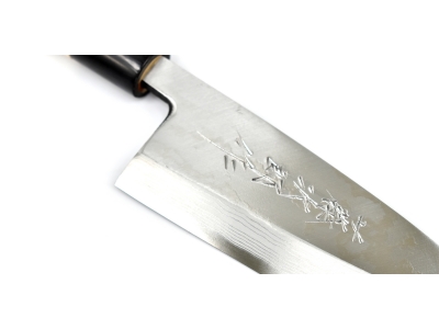 Tojiro Aogami Damascus nóż Deba 150 mm