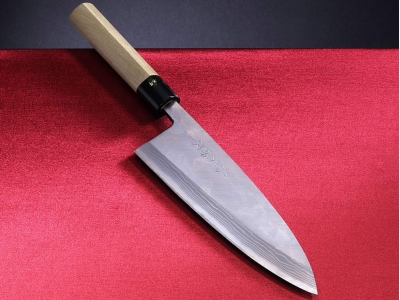 Tojiro Aogami Damascus nóż Deba 210 mm