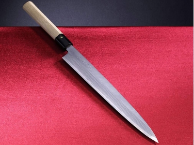 Tojiro Aogami Damascus nóż Yanagi-Sashimi 270 mm