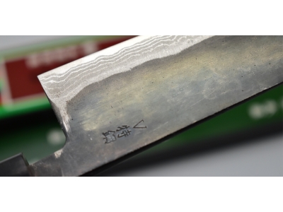 Kiya Damascus Suminagashi nóż Paring 140 mm