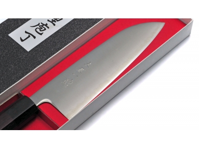 Hokiyama Tosa-Ichi Dark Octagonal nóż Santoku 165 mm