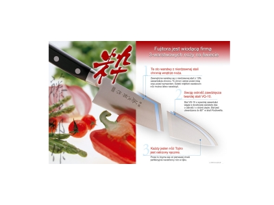 Zestaw noży Tojiro DP 3 Eco Uniwersalny 13 cm + Nakiri 16,5 cm + Santoku 17 cm