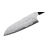 Shiro Kamo Shirogami Damast nóż Santoku 185 mm